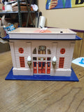 Lionel 115 City Passenger Stop Station Illuminated Steel Accessory Train Display
