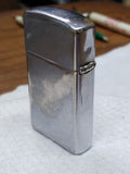 Vtg Zippo Slim 1964 Cigarette lighter Allegheny Ludlum Steel Polished Chrome