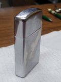 Vtg Zippo Slim 1964 Cigarette lighter Allegheny Ludlum Steel Polished Chrome