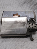 Vtg Zippo Slim 1964 Cigarette lighter Allegheny Ludlum Steel Polished Chrome