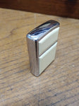Vtg 1995 Zippo Cigarette Lighter Scrimshaw Sailing Ship Light House Nice Snap!