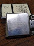 Vtg 1995 Zippo Cigarette Lighter Scrimshaw Sailing Ship Light House Nice Snap!