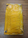 Vtg 1953 Pennsylvania License Plate Car Tag 51MA4 Exp 3 31 54 10"x6" Hot Rat Rod