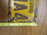 Vtg 1953 Pennsylvania License Plate Car Tag 51MA4 Exp 3 31 54 10"x6" Hot Rat Rod
