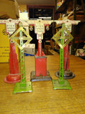 Vtg Pre War Lionel Marx Lot 0 Gauge Warning Signal Caution High Speed Toy Train