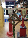 Vtg Pre War Lionel Marx Lot 0 Gauge Warning Signal Caution High Speed Toy Train