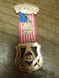 Vtg Order of Independent Americans O. of I.A. Medal w/Flag Conestoga Council #22