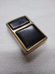 Vtg 1993 Zippo Cigarette Lighter Ultralite Black/Gold Engraved V.W.S. Nice Snap!