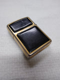 Vtg 1993 Zippo Cigarette Lighter Ultralite Black/Gold Engraved V.W.S. Nice Snap!
