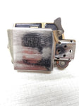 Vtg 1993 Zippo Cigarette Lighter Ultralite Black/Gold Engraved V.W.S. Nice Snap!