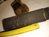 Vtg Antique Finedge Ostiso Straight Razor Original Box New York Nice Scales!