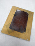 Vtg Antique Tin Type Photograph Of Man With Mustache Suit and Tie Under Glass