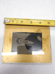 Vtg Antique Tin Type Photograph Of Man With Mustache Suit and Tie Under Glass