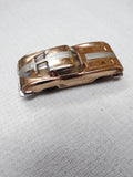 Vtg Aurora Cigar Box #6101 Corvette Stingray Metallic Gold Diecast Toy Car