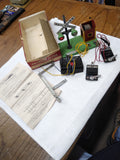 Vtg Gilbert American Flyer Train Railroad Crossing Signal Bell Uncoupler Lot