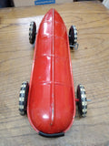 Vtg 1930's Marx Wind Up Tin Toy Lithograph Boat Tail Racer Car #12 Working