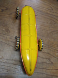Vtg 1930's Marx Wind Up Tin Toy Lithograph Boat Tail Racer Car Working Nice