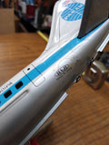 Vtg HAJI Pan American Tin Toy Clipper Jet Working Friction Motor Airplane Japan