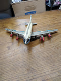 Vtg 1960s Made In Japan Pan American Tin Toy Jet Working Friction Motor Airplane