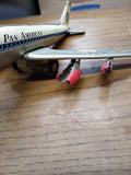 Vtg 1960s Made In Japan Pan American Tin Toy Jet Working Friction Motor Airplane