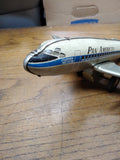 Vtg 1960s Made In Japan Pan American Tin Toy Jet Working Friction Motor Airplane