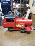 Vtg 1950s Tri-Ang PuffPuff Pressed Steel Locomotive Pull Toy Train 73000 England