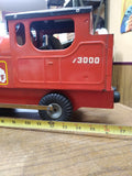 Vtg 1950s Tri-Ang PuffPuff Pressed Steel Locomotive Pull Toy Train 73000 England