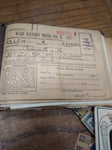 Antique Vtg Family Photo Ephemera War Ration Collection Tin Type WW1 Soldier WW2