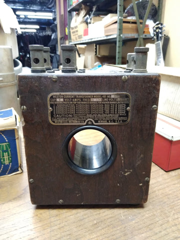 Vtg Weston Electrical Instrument Co. Current Transformer Model 461 Steampunk
