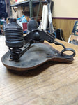 Vtg Original Metal Saddle Springer Seat Bicycle Motorcycle Rat Bike Trike