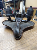 Vtg Original Metal Saddle Springer Seat Bicycle Motorcycle Rat Bike Trike
