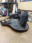 Vtg Original Metal Saddle Springer Seat Bicycle Motorcycle Rat Bike Trike