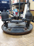 Vtg Original Metal Saddle Springer Seat Bicycle Motorcycle Rat Bike Trike