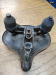 Vtg Original Metal Saddle Springer Seat Bicycle Motorcycle Rat Bike Trike