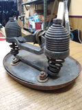 Vtg Original Metal Saddle Springer Seat Bicycle Motorcycle Rat Bike Trike