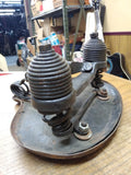 Vtg Original Metal Saddle Springer Seat Bicycle Motorcycle Rat Bike Trike