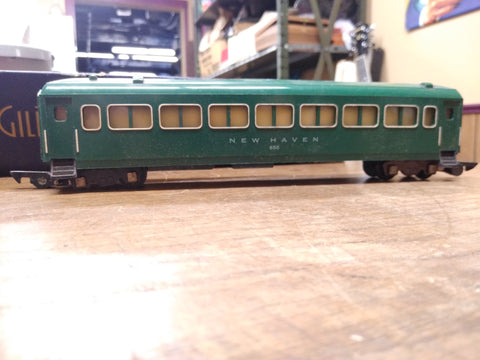 Vtg American Flyer S Gauge Dark Green New Haven Passenger Car #650 Original Box