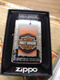 New In Box Sealed Zippo Harley Davidson Colors w/Chain Windproof Lighter 29559