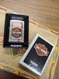 New In Box Sealed Zippo Harley Davidson Colors w/Chain Windproof Lighter 29559