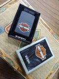 New Sealed Zippo Harley Davidson Logo Black Matte Windproof Lighter 218HD H252