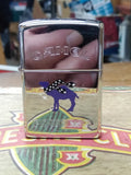 Vtg Unfired Zippo 1997 Camel Powered Lighter Polished Chrome Minty!!!