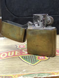 Vtg 1970 ll ll Raw Brass Zippo Cigarette lighter Unique Parts Repair Lot