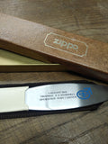 Vtg Zippo Letter Opener Cagnant 1978 Trophee F.J.O'Connel Operation Port Cartier
