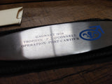 Vtg Zippo Letter Opener Cagnant 1978 Trophee F.J.O'Connel Operation Port Cartier