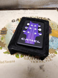 Vtg Unfired Zippo 1995 CAMEL Purple Guitar Neck Musical Note Black Matte Lighter