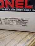 Vtg Lionel New York Central 2-6-4 Steam Locomotive and Tender 6-18606  Box Train