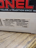 Vtg Lionel New York Central 2-6-4 Steam Locomotive and Tender 6-18606  Box Train