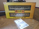 New Rail King MTH Trains NEW YORK CENTRAL 2 Car Sleeper Diner Passenger Set