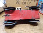 Vtg Marx Toys Pressed Steel Wind Up Tractor Bull Dozer Original Paint Runs!