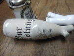 Vtg Porcelain Ceramic Hand Painted Smoking Pipe, Bowls